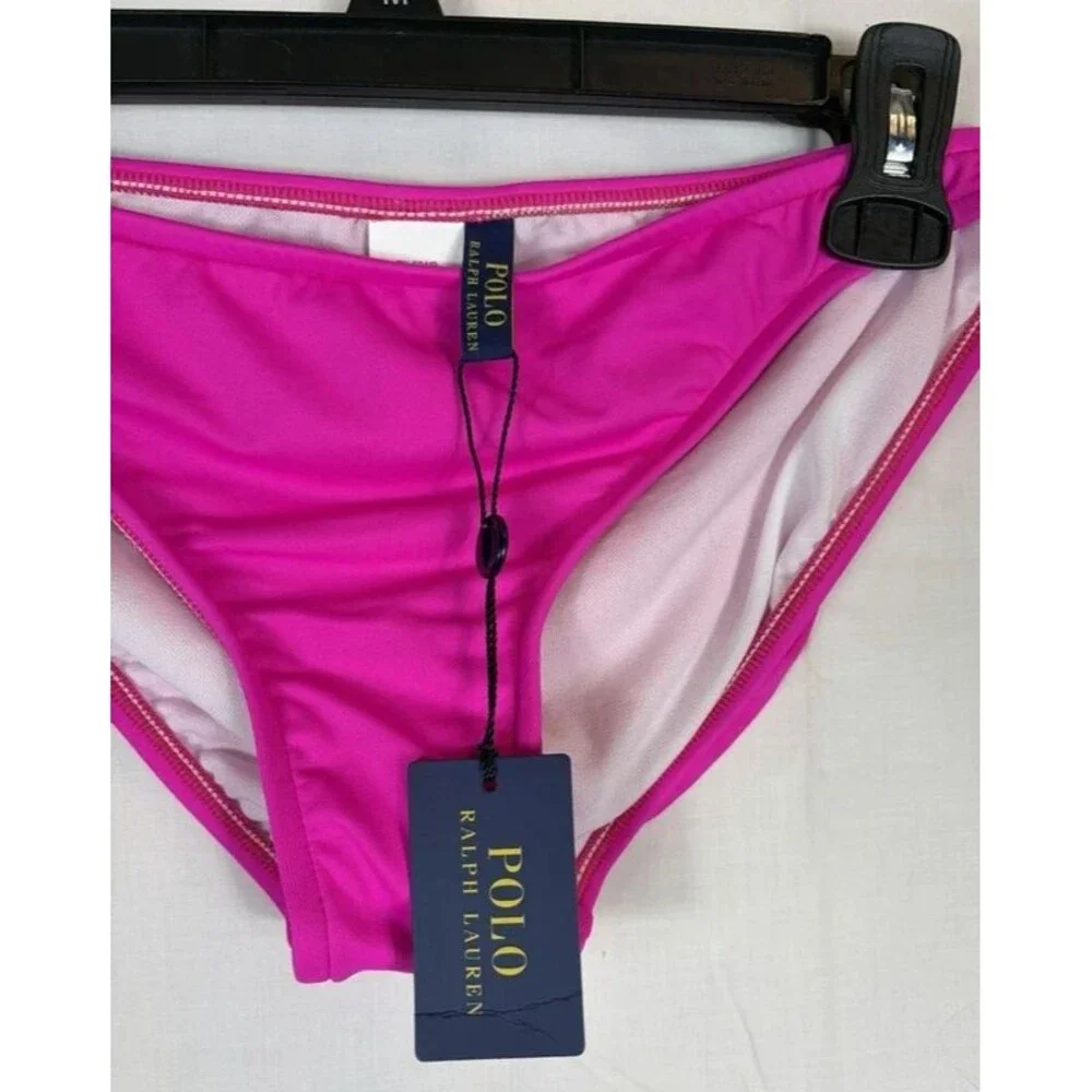Polo Ralph Lauren Swimwear Hipster Bottoms RL5CC93 Pink Women’s Small NWT